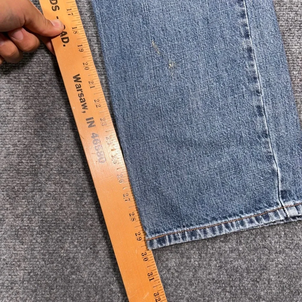 Levi's 559 Relaxed Straight Jeans Mens 32x32 Medium Wash Blue Denim Distressed